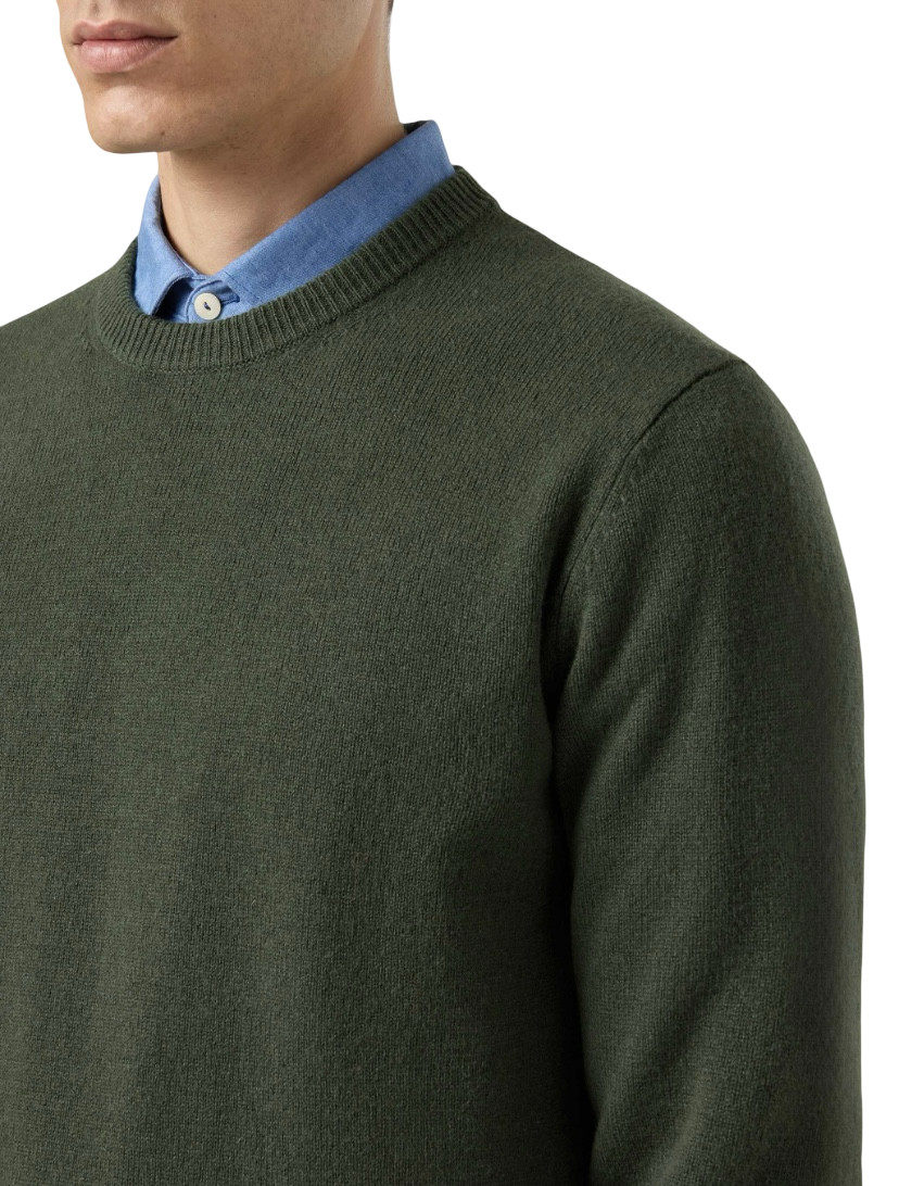 MC2 SAINT BARTH - Maglione Verde Militare Lambswool