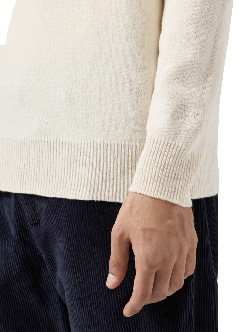 MC2 SAINT BARTH - Maglione Bianco Lambswool