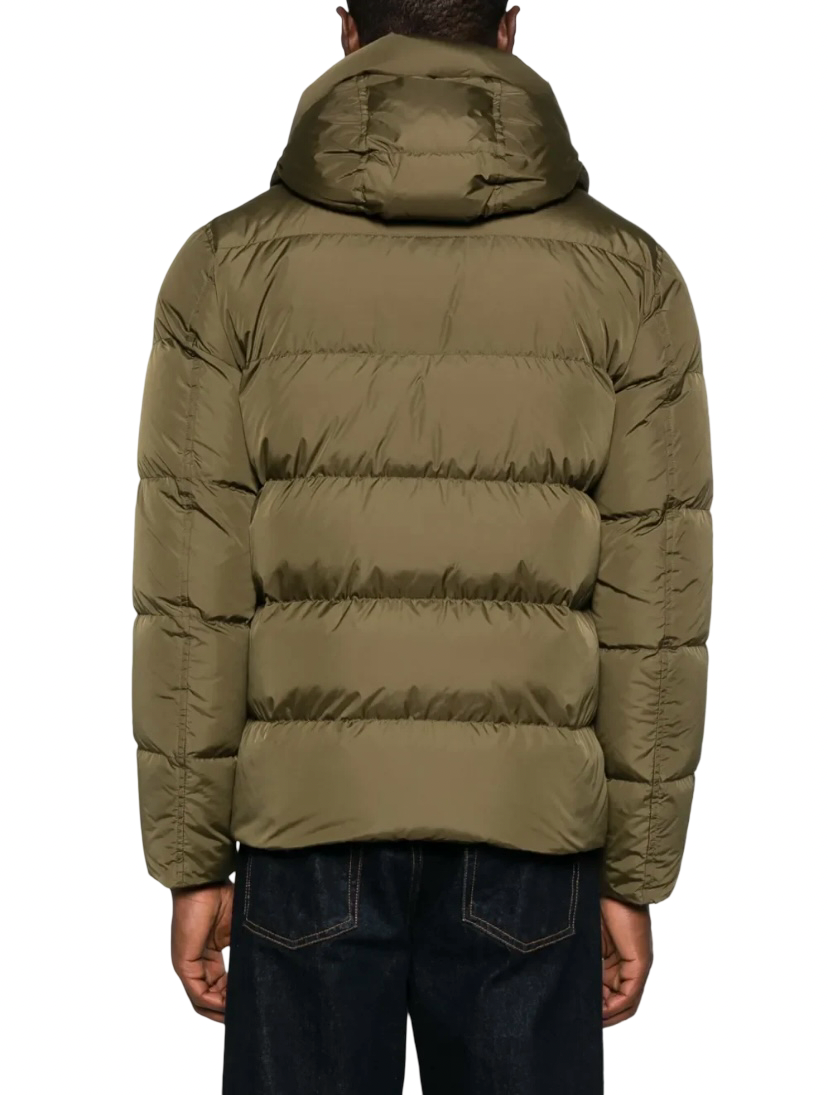 HERNO - Bomber Verde Militare in Nylon Chamonix