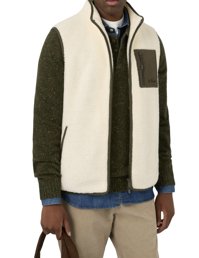 MC2 SAINT BARTH - Gilet Keystone Vest Off White