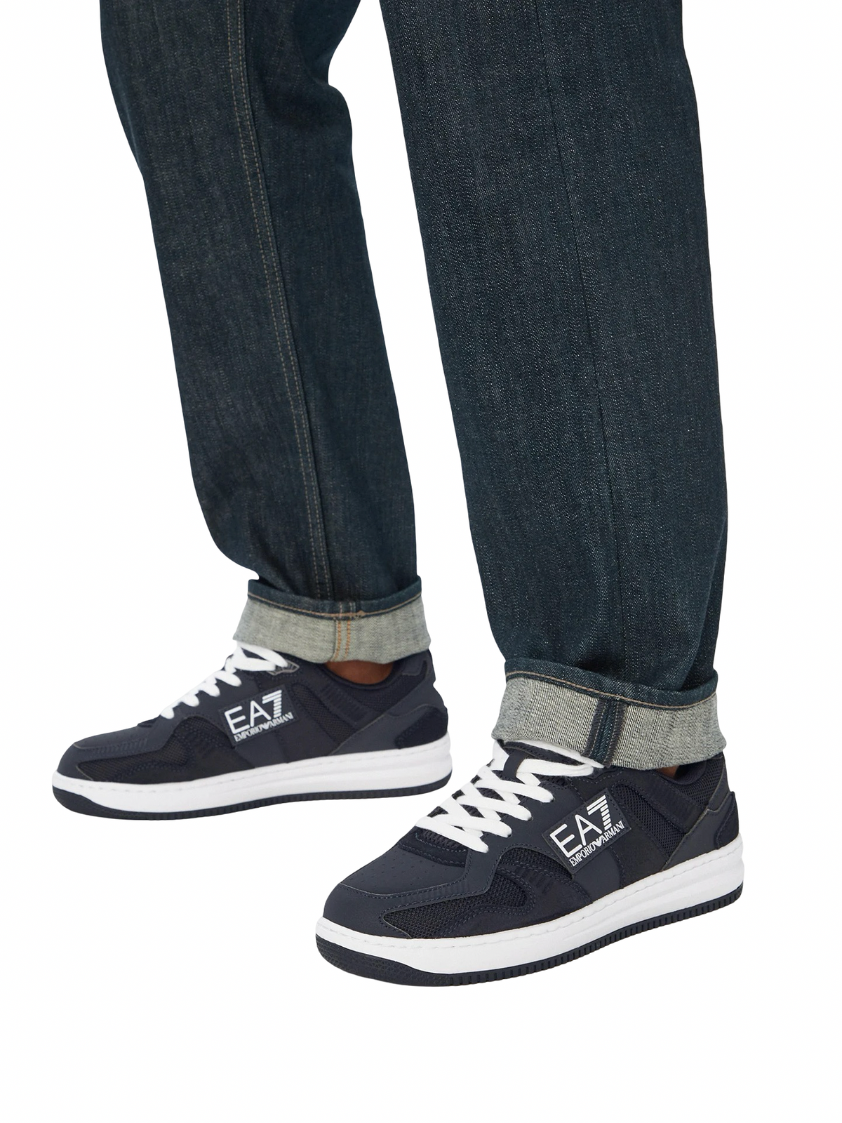 EA7 - Sneakers Slasher Bianco e Blu