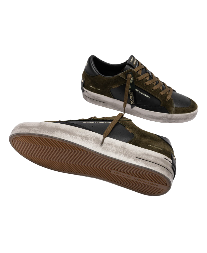 CRIME LONDON - Sneakers SK8 Deluxe Black Timber