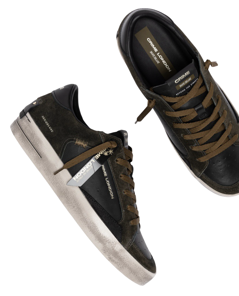 CRIME LONDON - Sneakers SK8 Deluxe Black Timber