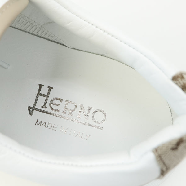 HERNO - Sneakers Monogram Bianche e Beige