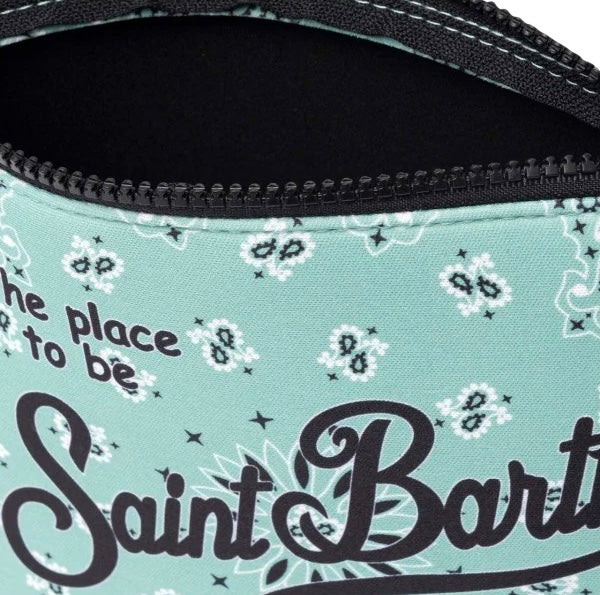MC2 SAINT BARTH - Pochette Aline Bandana Round Verde Acqua