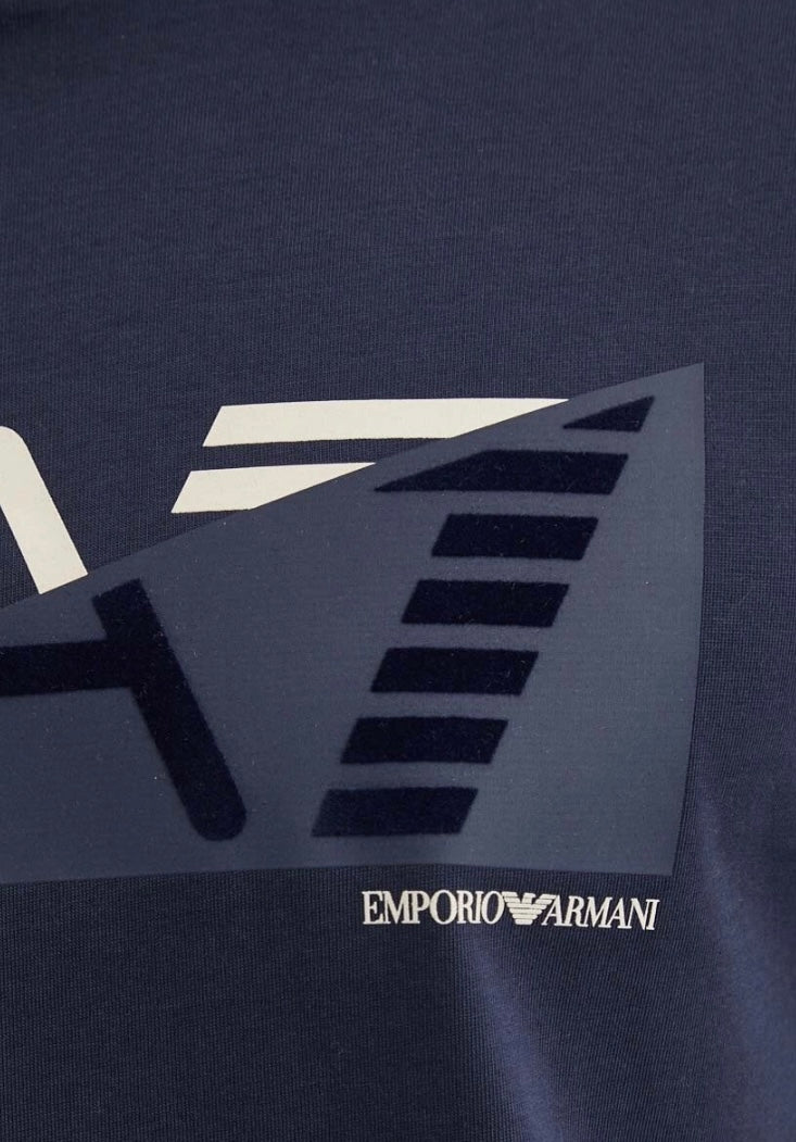 EA7 - T-shirt Blu Maxi Logo Graphic Series