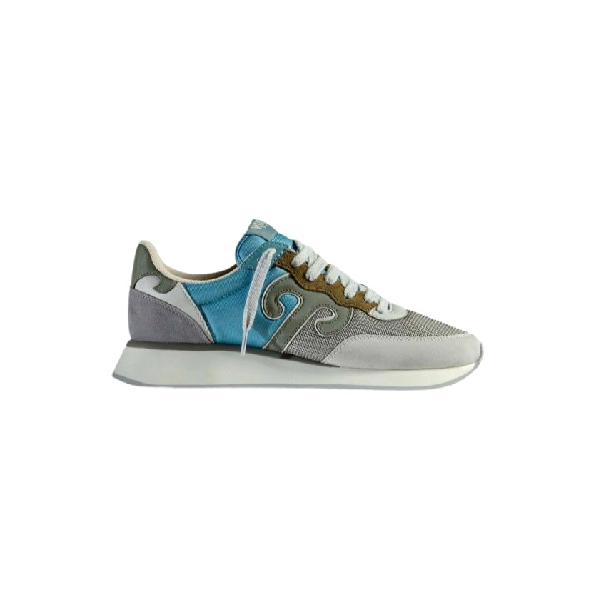 Wushu Ruyi - Sneakers Celeste, Grigio e Verde Militare Master Sport MS321