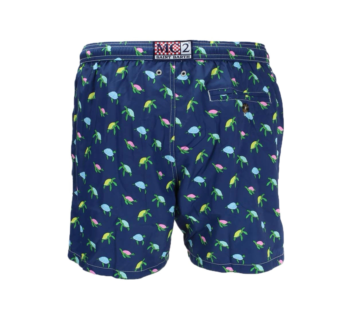 MC2 SAINT BARTH - Costume Blu con Stampa Tartly