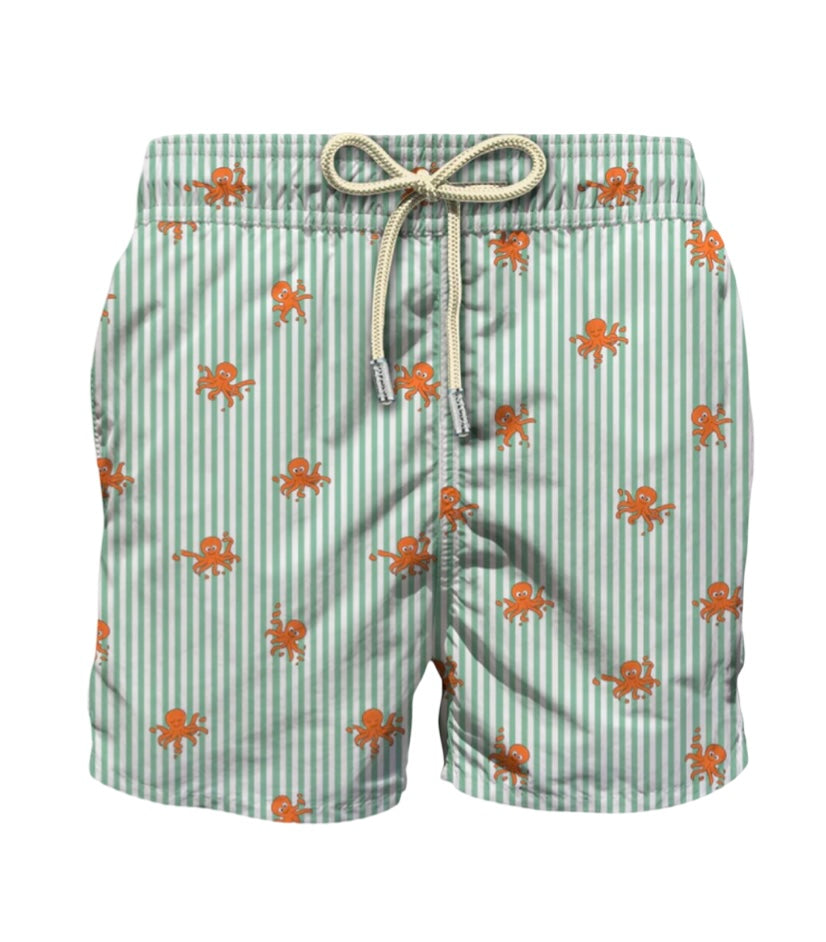 MC2 SAINT BARTH - Costume Octo Cling Stripes Verde
