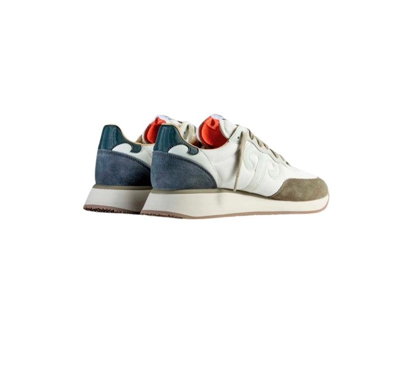 Wushu Ruyi - Sneakers Bianche, Verde Militare e Blu Master M469