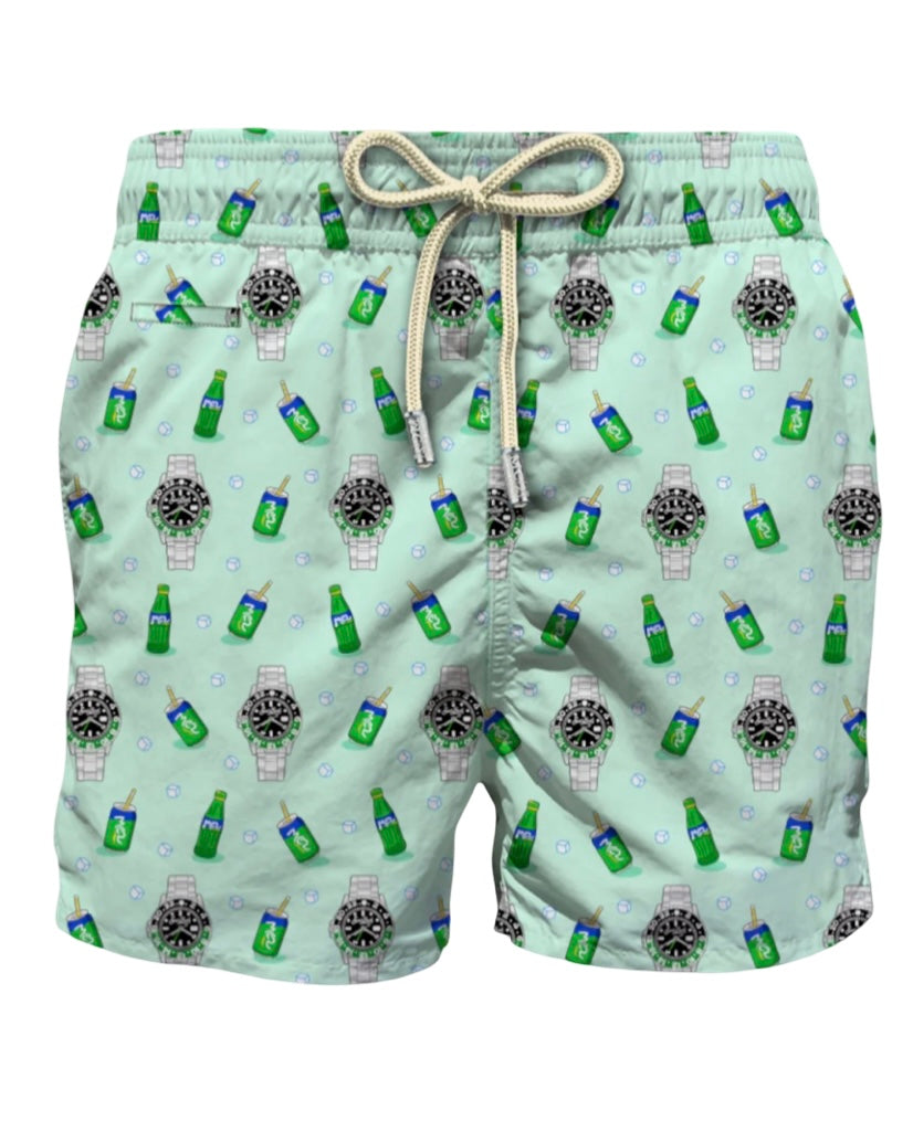 MC2 SAINT BARTH - Costume Verde Acqua Left Watch