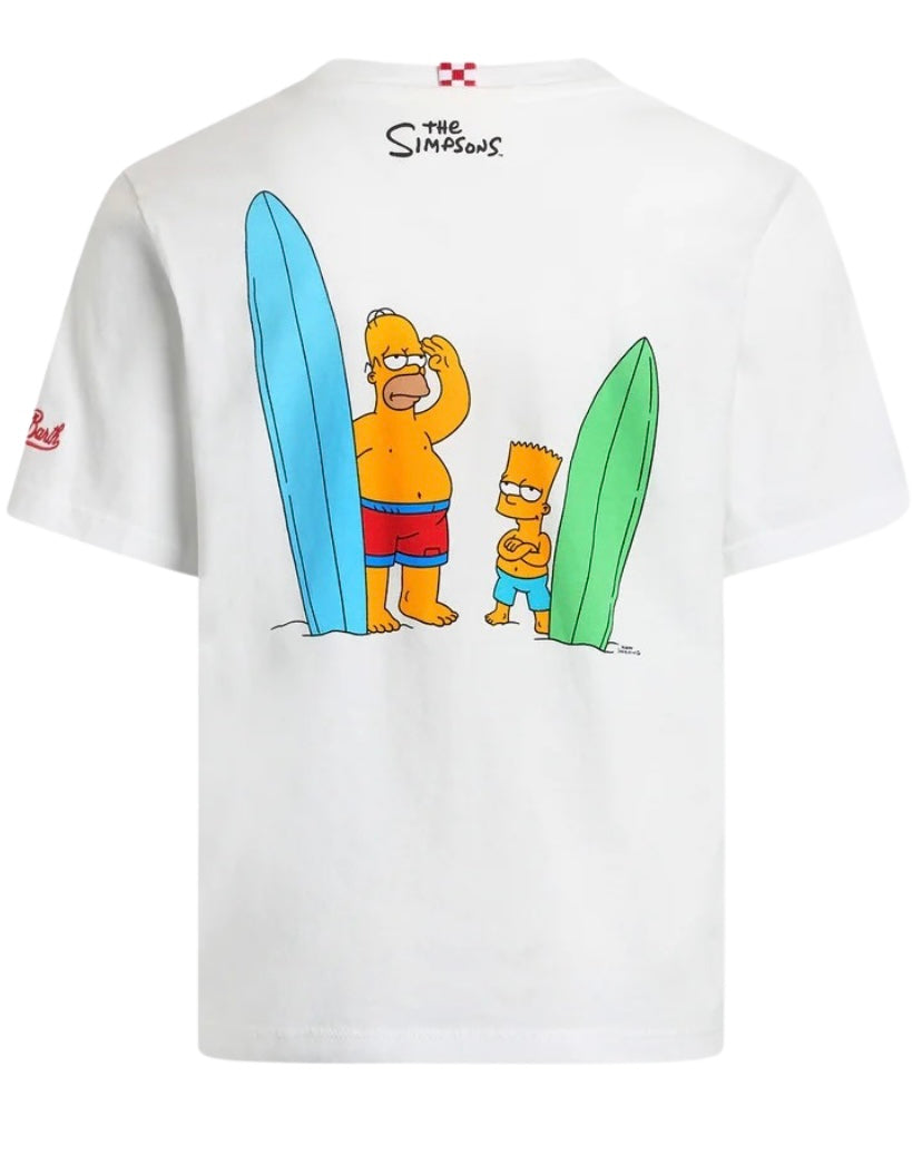 MC2 SAINT BARTH - T-shirt Bianca Simpsons Like Father Like Son