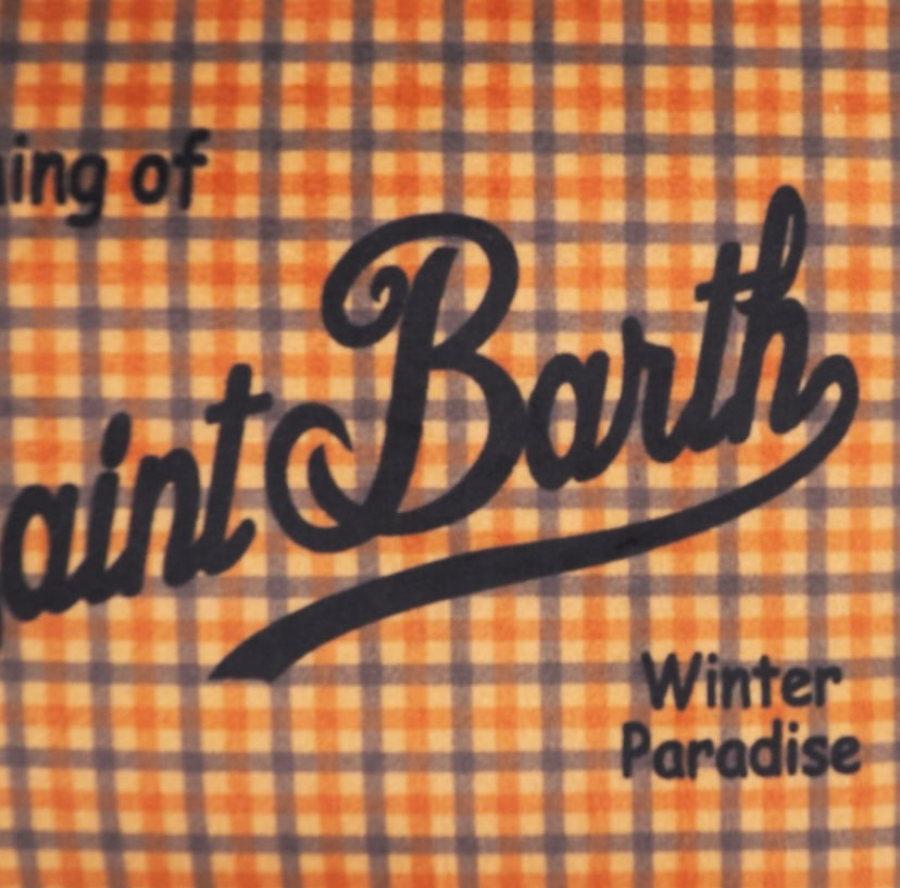 MC2 SAINT BARTH - Pochette Aline Check Marrone