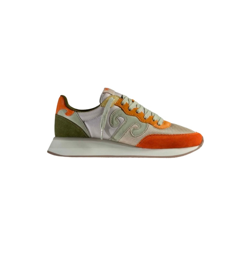 Wushu Ruyi - Sneakers Arancione, Grigio e Verde Militare Master Sport MS322