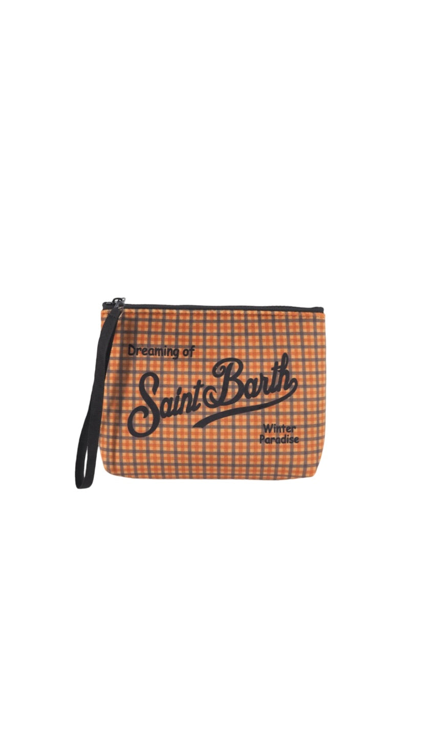 MC2 SAINT BARTH - Pochette Aline Check Marrone