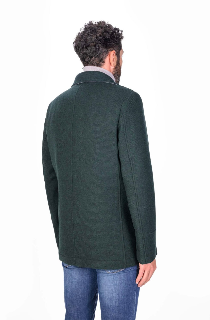 CAMPLIN - Cappotto Corto Doppiopetto Verde Peacoat Island