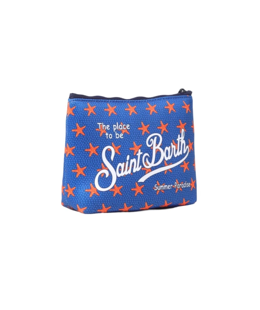 MC2 SAINT BARTH - Pochette Aline Azzurra Stampa Star On Star
