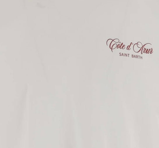 MC2 SAINT BARTH - T-shirt Portland Bianca Cote D’Azur Escape