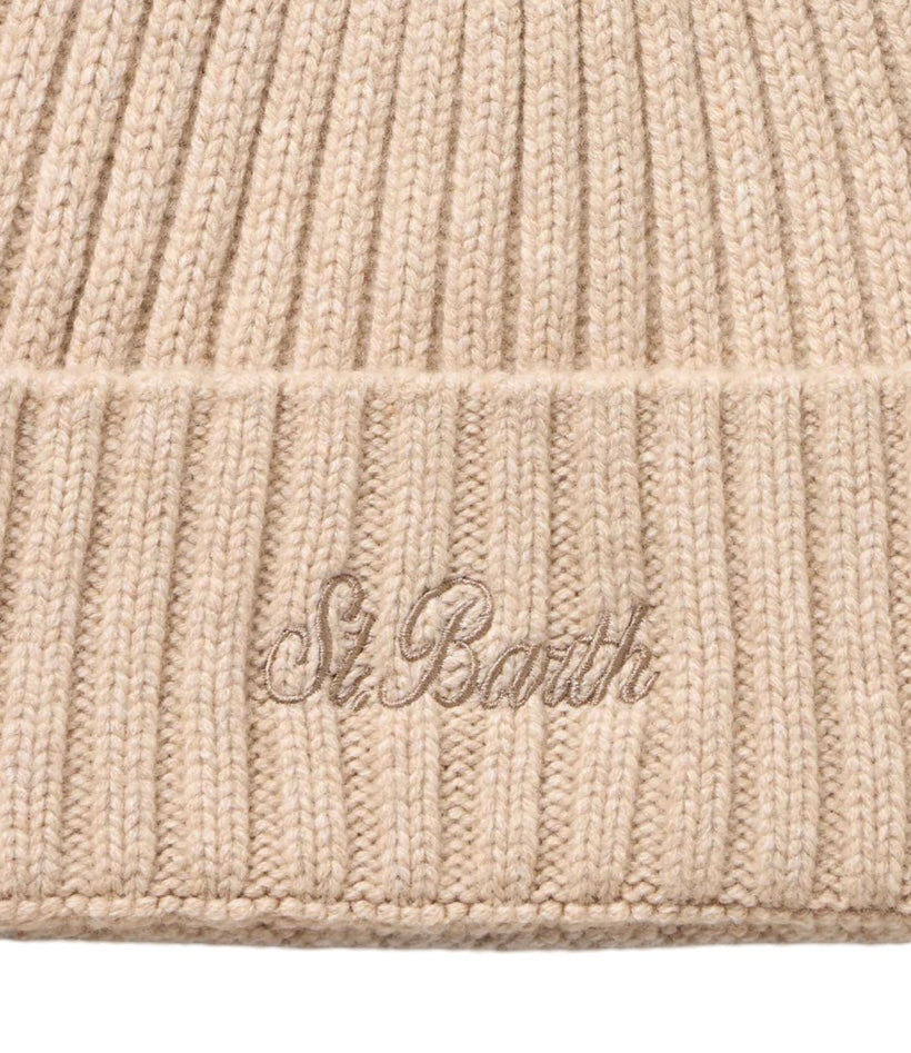 MC2 SAINT BARTH - Cappellino Beige con ricamo St.Barth