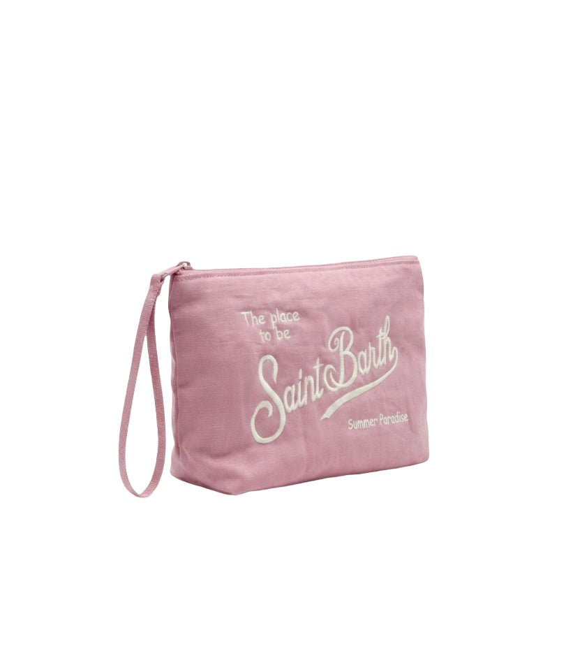 MC2 SAINT BARTH - Pochette Rosa Soft Linen