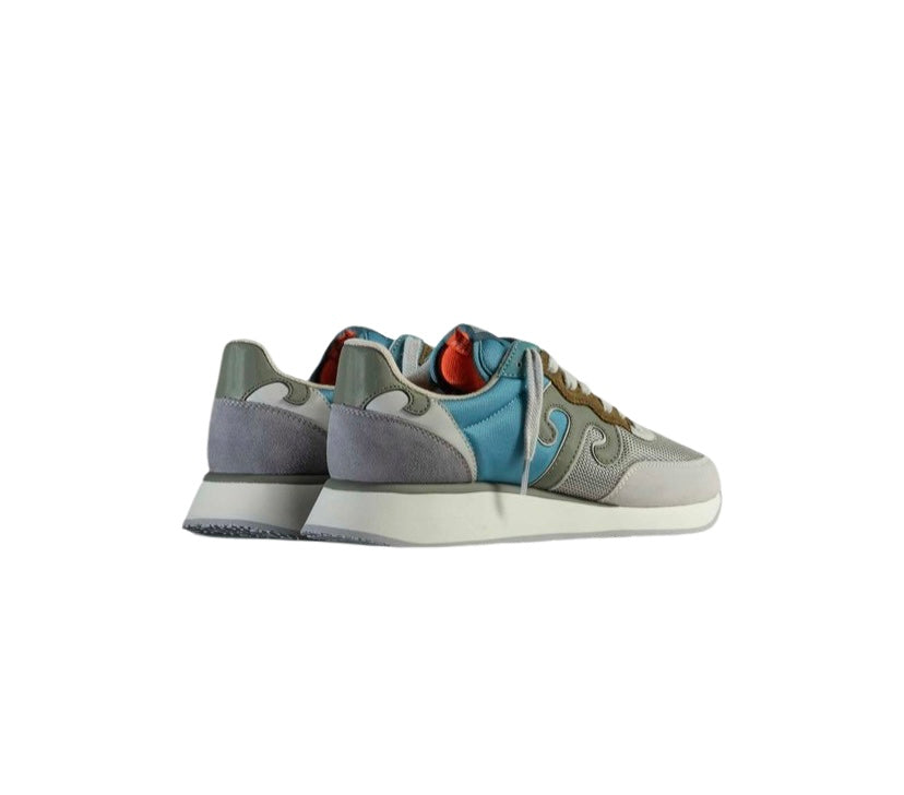 Wushu Ruyi - Sneakers Celeste, Grigio e Verde Militare Master Sport MS321