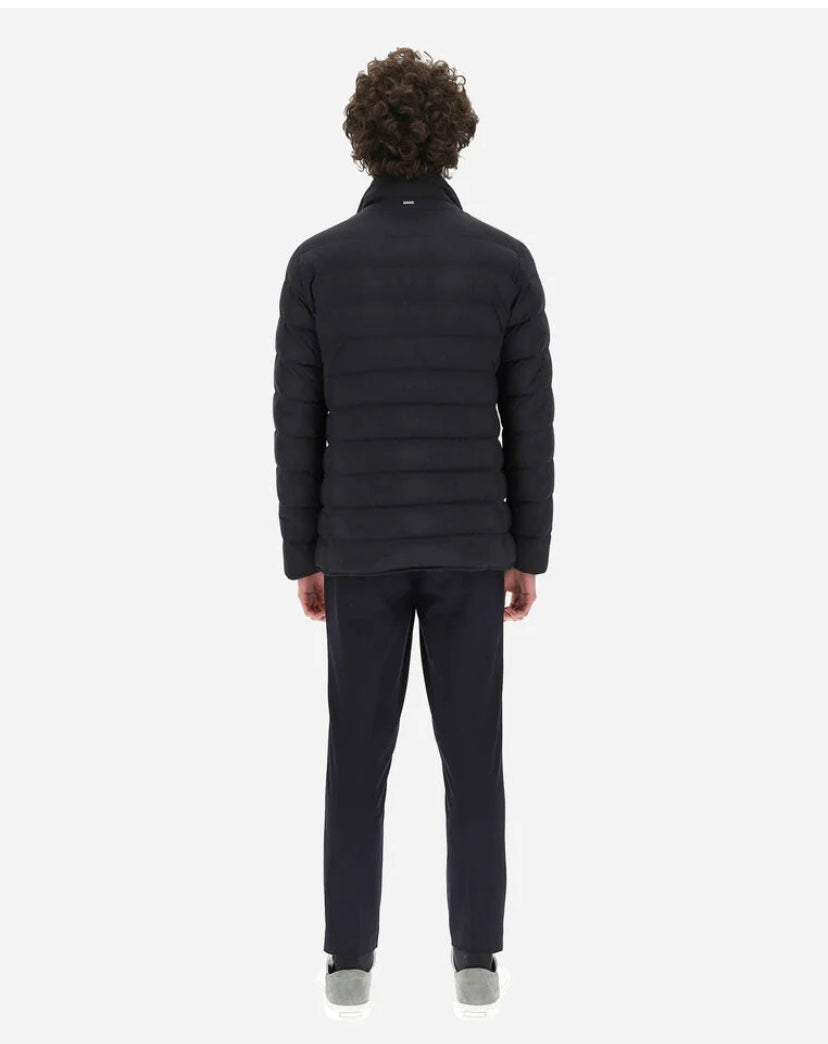 HERNO - Giacca Piumino Blu Navy