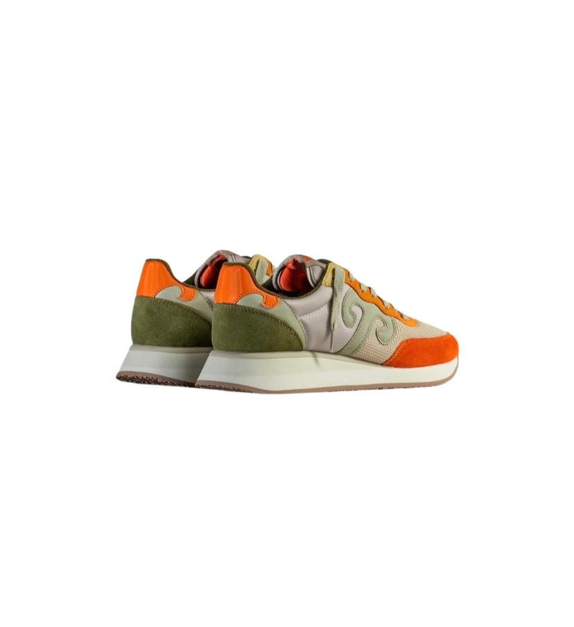 Wushu Ruyi - Sneakers Arancione, Grigio e Verde Militare Master Sport MS322