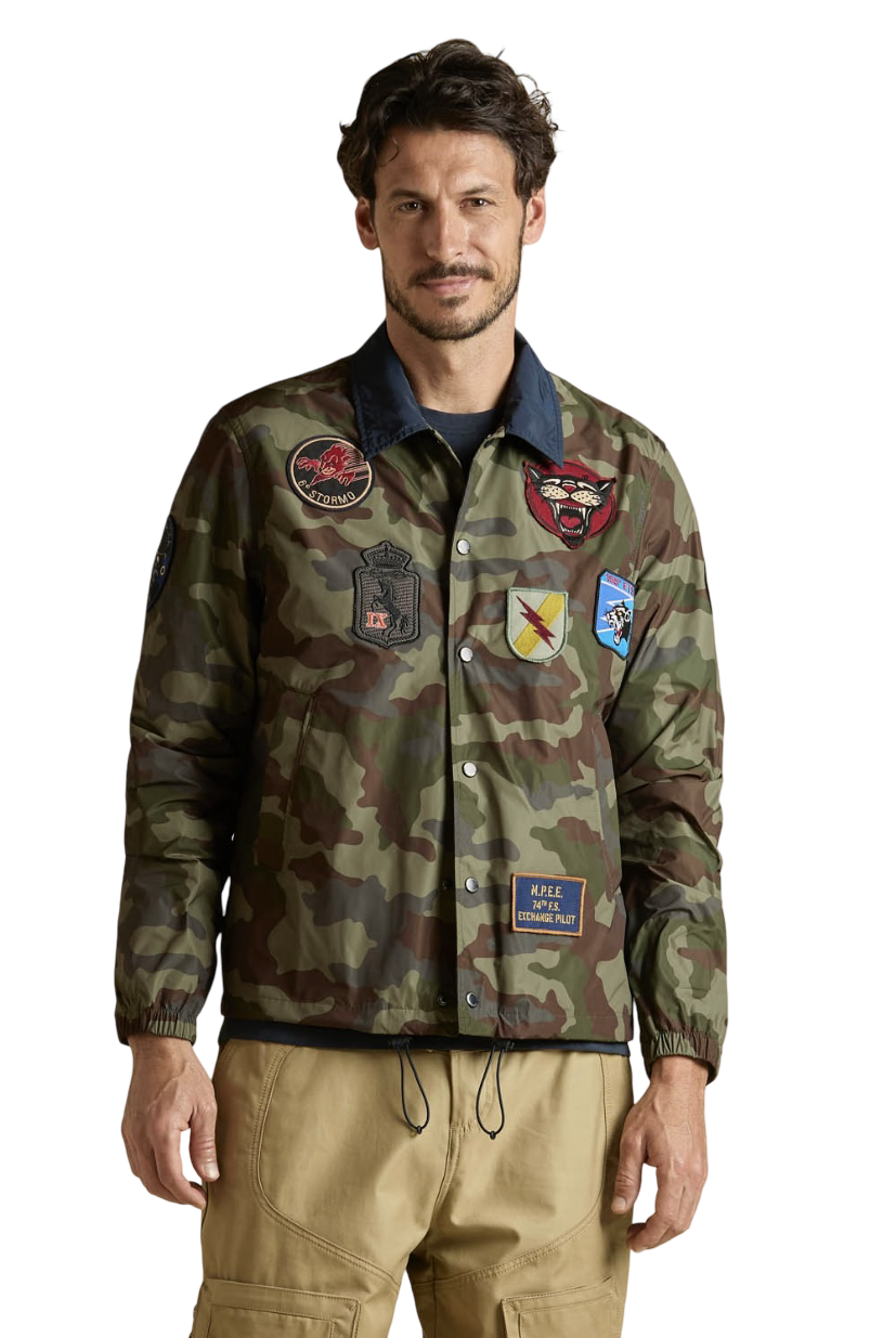 AERONAUTICA MILITARE - Giacca Camouflage Coach Jacket Packable