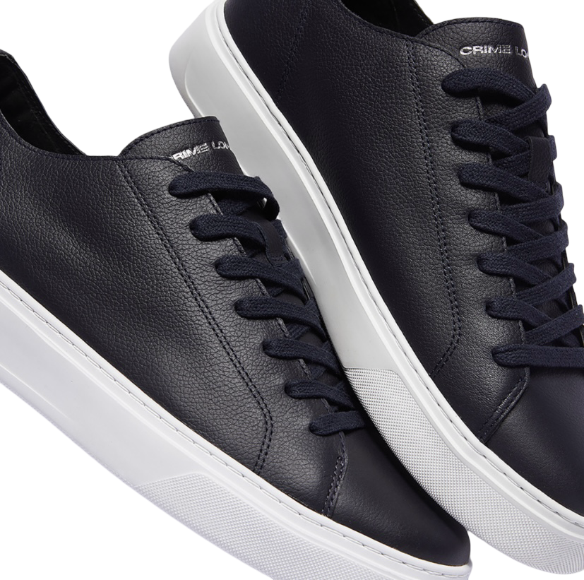 CRIME LONDON - Sneakers Blu Raw Cut
