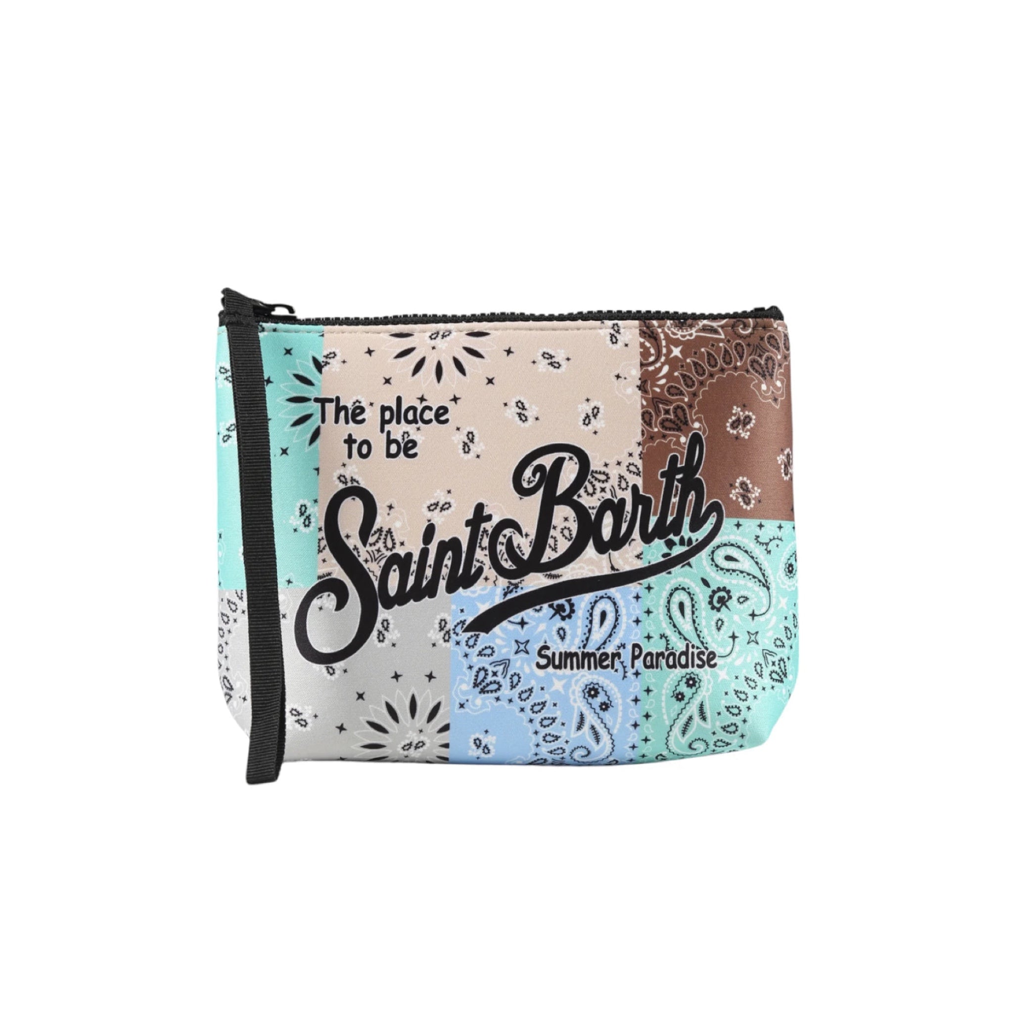 MC2 SAINT BARTH - Pochette Aline Stampa Bandana Round Patch Multicolor