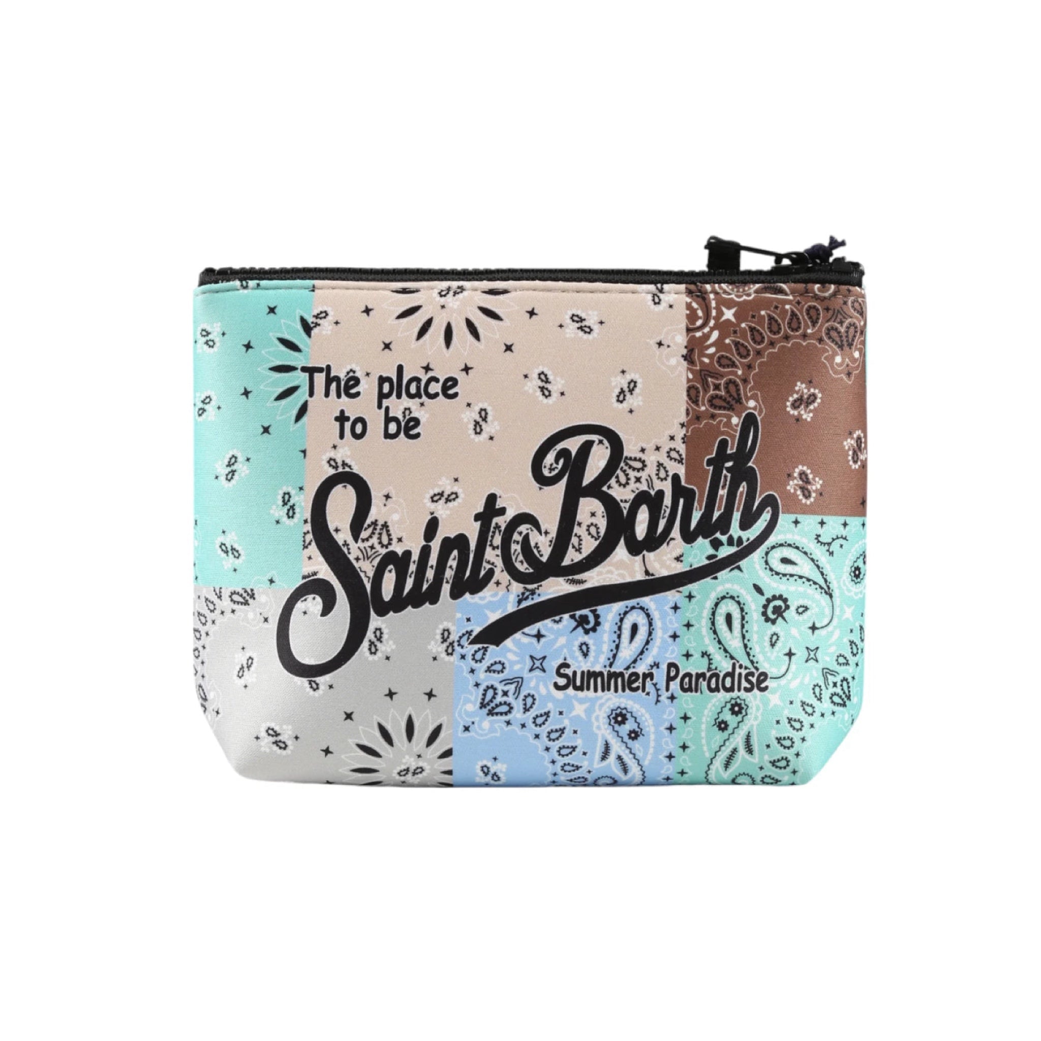 MC2 SAINT BARTH - Pochette Aline Stampa Bandana Round Patch Multicolor