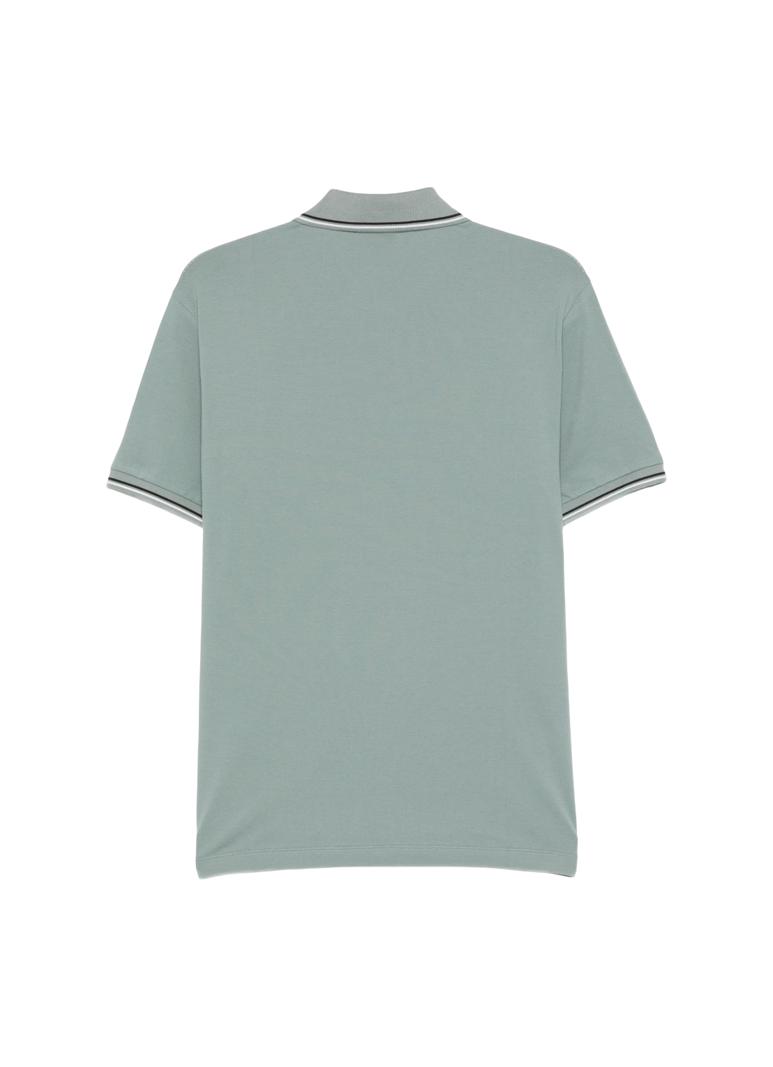 EMPORIO ARMANI - Polo Stormy Sea in Piquet Stretch con Micro Eagle