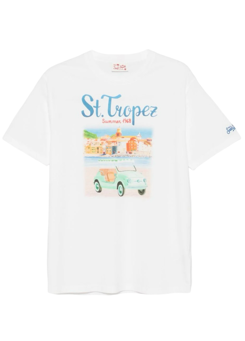 MC2 SAINT BARTH - T-shirt Bianca St.Tropez Spiaggina