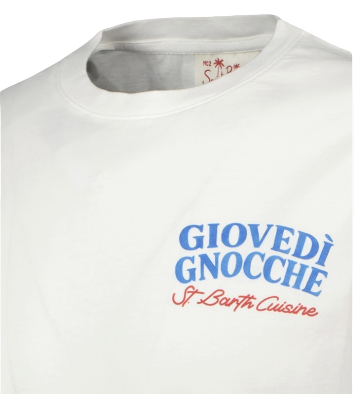 MC2 SAINT BARTH - T-shirt Portland Bianca Giovedì Gnocche