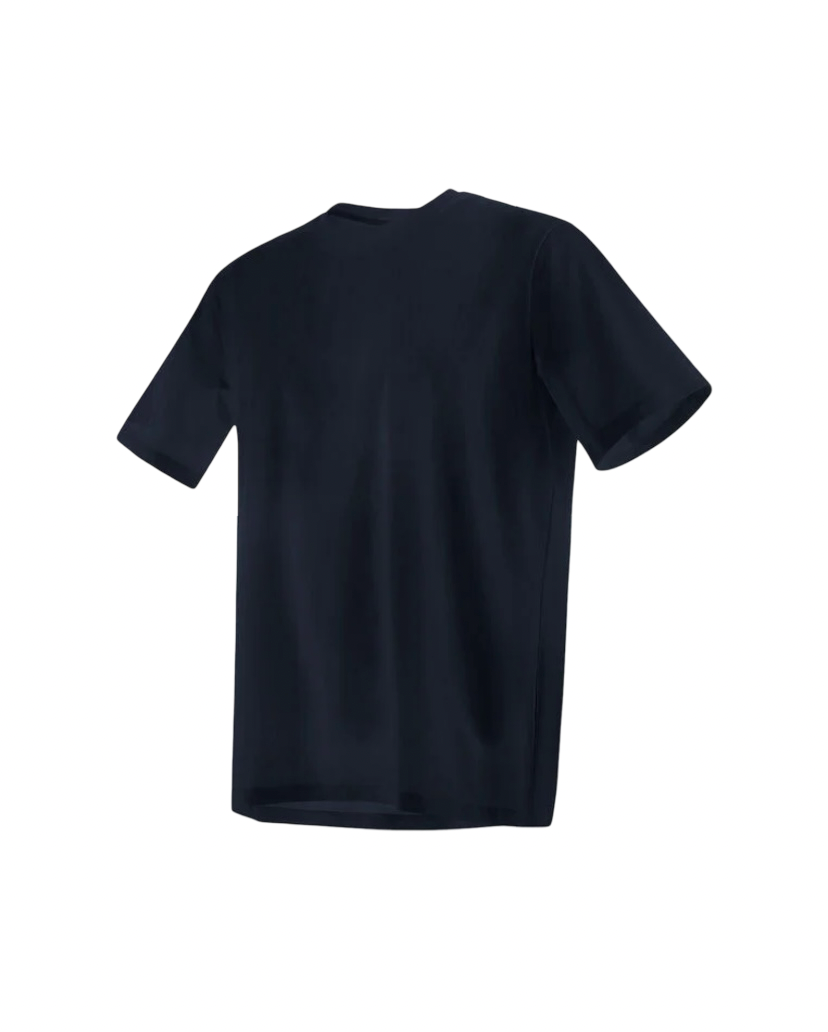 HERNO - T-shirt Blu Navy in Cotone Stretch Superfine