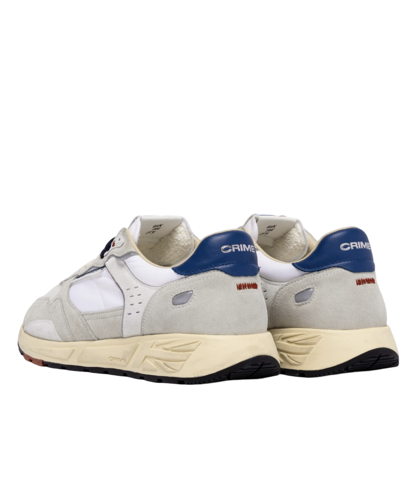 CRIME LONDON - Sneakers Rush Bianca, Grigia e City Blue