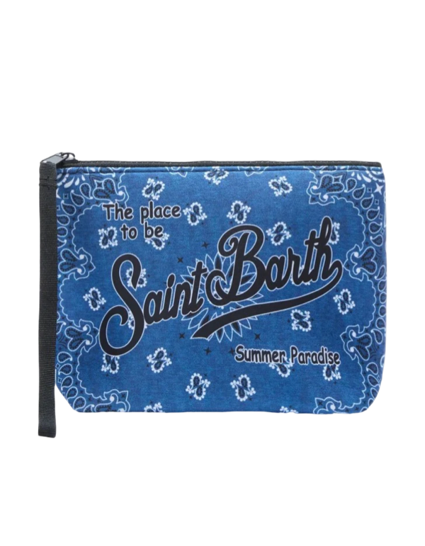 MC2 SAINT BARTH - Pochette Aline Bandana Round Denim