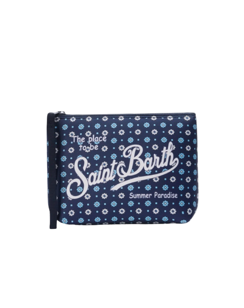 MC2 SAINT BARTH - Pochette Aline Flower Tie Blu