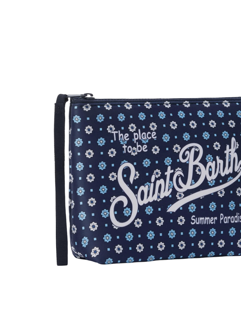 MC2 SAINT BARTH - Pochette Aline Flower Tie Blu