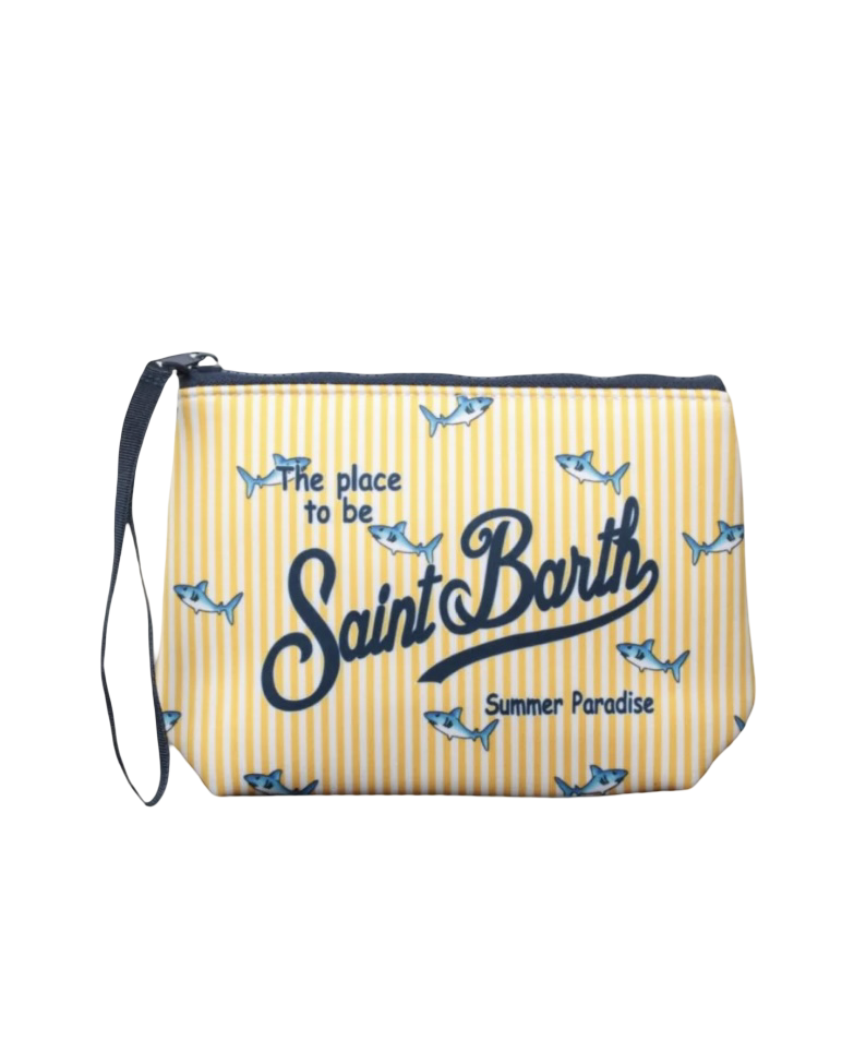 MC2 SAINT BARTH - Pochette Aline Malie Stripes Gialla