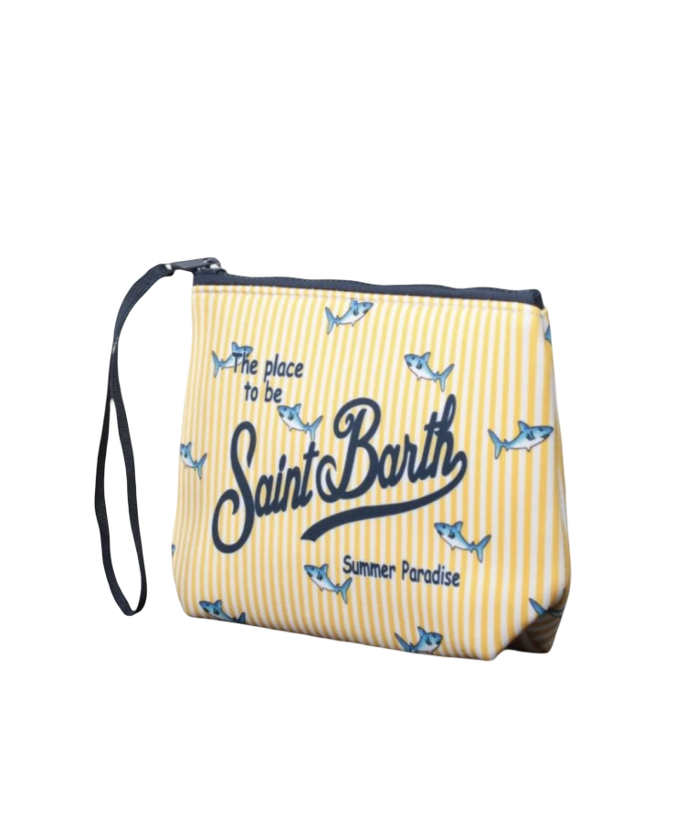 MC2 SAINT BARTH - Pochette Aline Malie Stripes Gialla