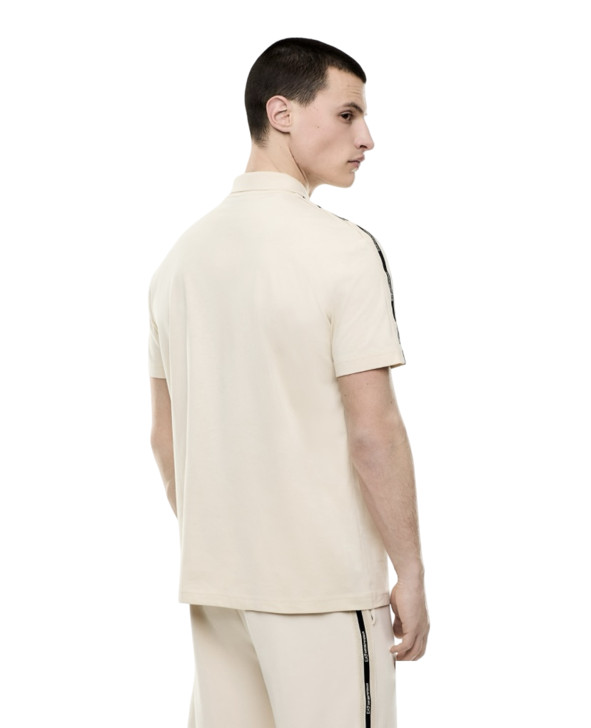 EA7 - Polo Beige Logo Series in Jersey