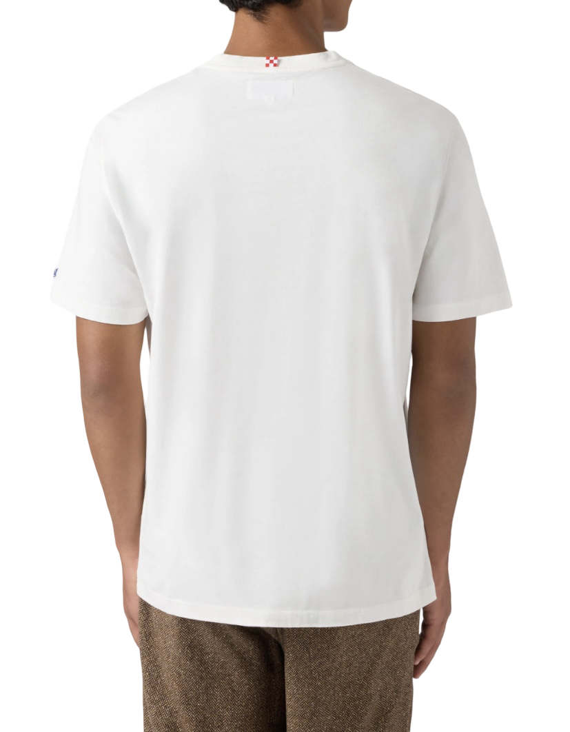 MC2 SAINT BARTH - T-shirt Bianca con ricamo Ce La Farò Anche Sta Vodka