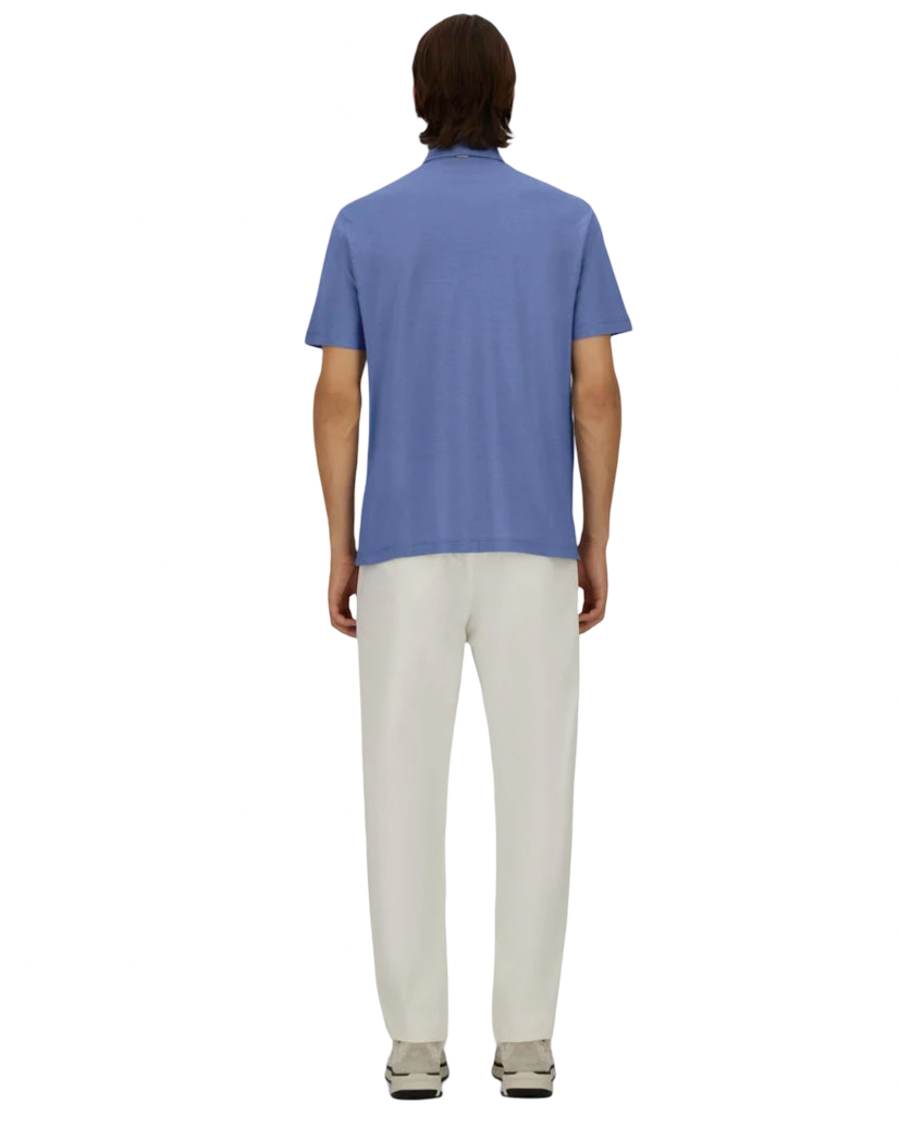 HERNO - Polo Azzurra in Jersey Crepe
