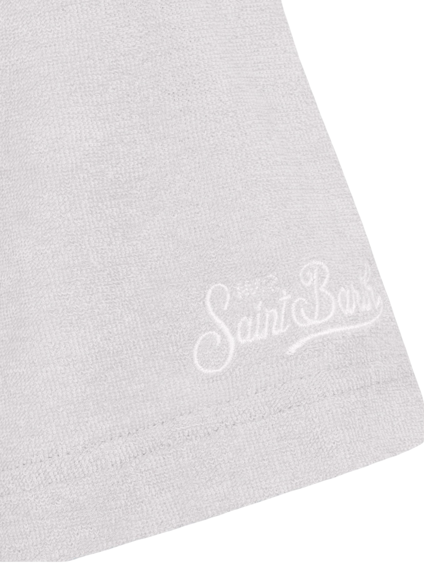 MC2 SAINT BARTH- Polo Bianca Terry in Spugna Ultra Light