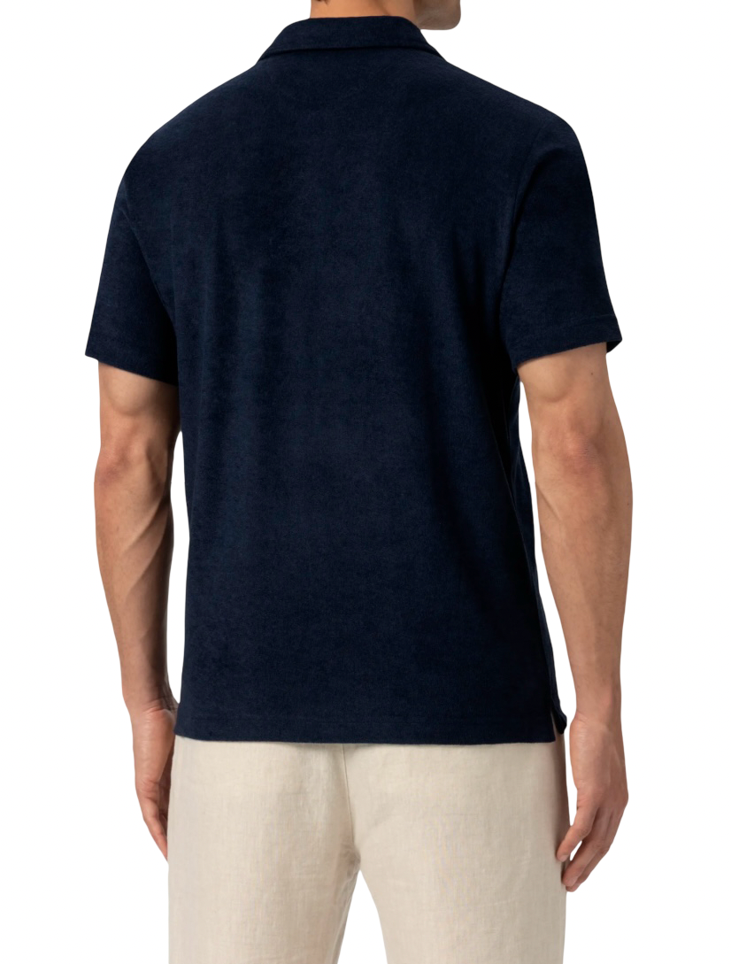 MC2 SAINT BARTH- Polo Blu Terry in Spugna Ultra Light