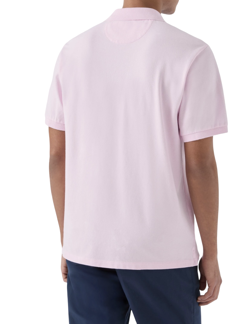 MC2 SAINT BARTH - Polo Rosa Charles in Cotone Stretch Piquet Senza Bottoni
