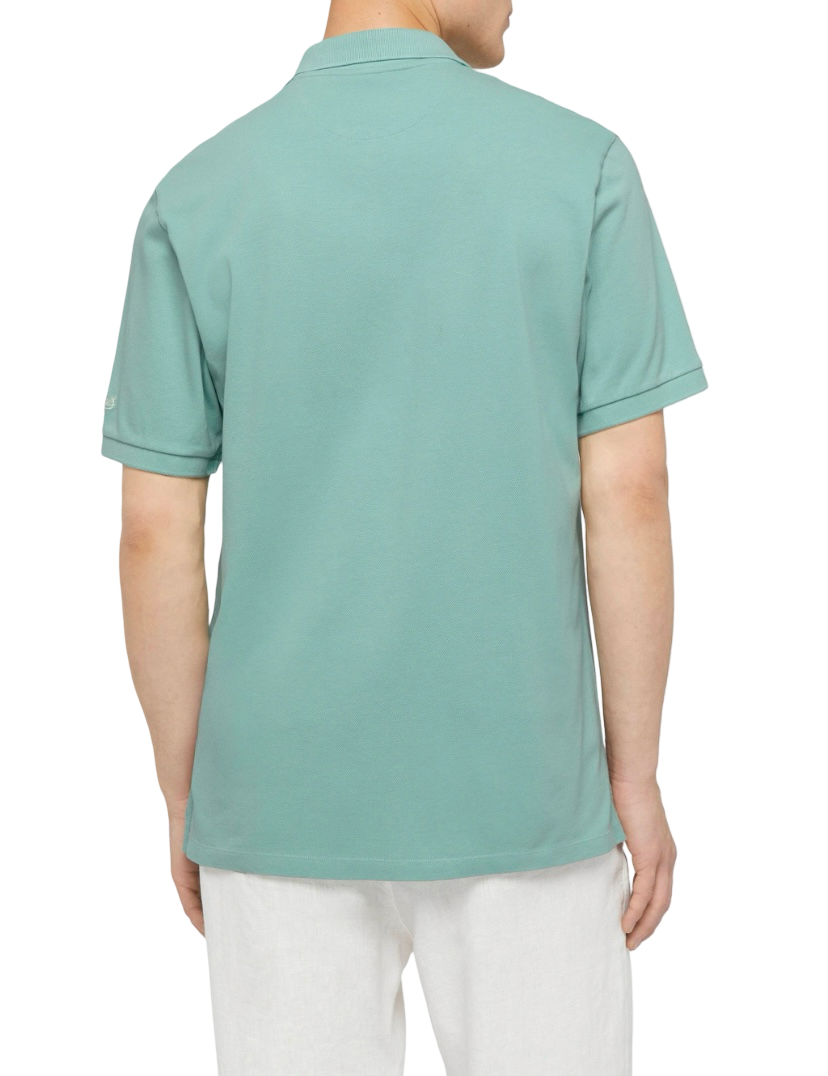 MC2 SAINT BARTH - Polo Verde Salvia Charles in Cotone Stretch Piquet Senza Bottoni