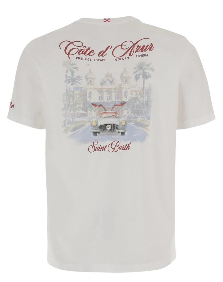 MC2 SAINT BARTH - T-shirt Portland Bianca Cote D’Azur Escape