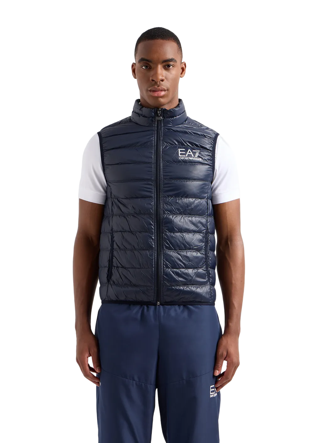 EA7 - Gilet Blu packable Core Identity